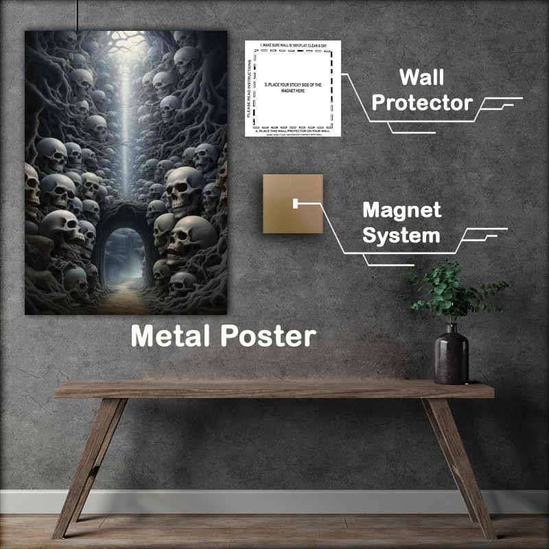 Buy Metal Poster : (Nightmare art from beyond)