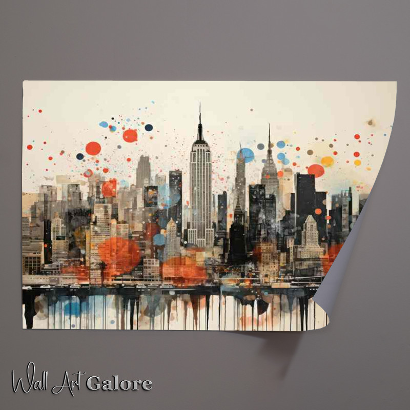 Buy Unframed Poster : (Painting Skylines with Pixels news paper style)