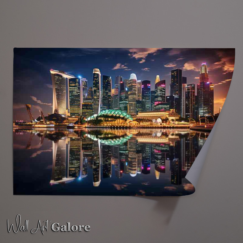 Buy Unframed Poster : (Singapores City Cityscape Snaps Skylines in Focus)