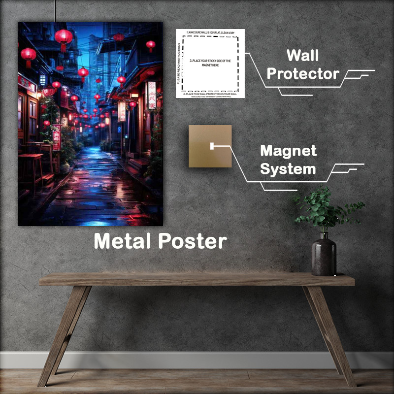 Buy Metal Poster : (A Walk Through Urban Lanes Street View Gallery)