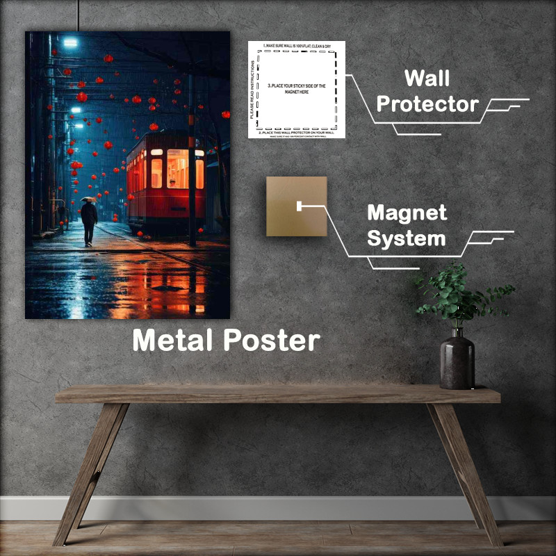 Buy Metal Poster : (Skyline Spectacles Dive into City Street Views)