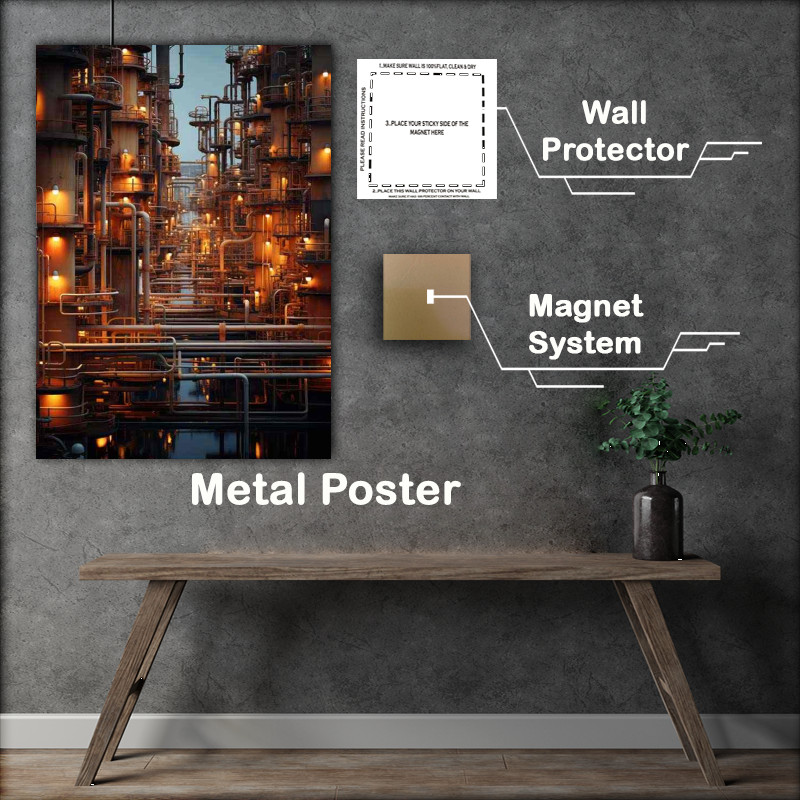 Buy Metal Poster : (Street Dreams A Visual Cityscape Journey)