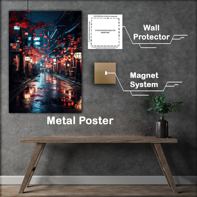 Buy Metal Poster : (Street Spectrum Cityscapes from East to West)