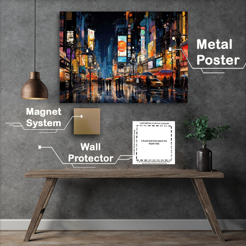 Buy Metal Poster : (Navigating City Streets A Virtual Tour)