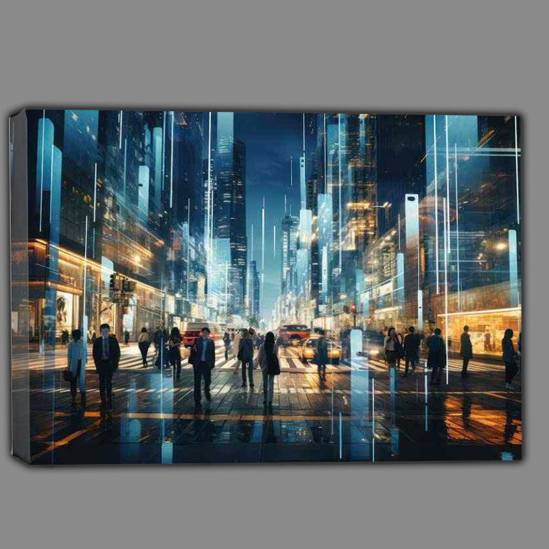 Buy Canvas : (Street Snapshots Capturing City Life)