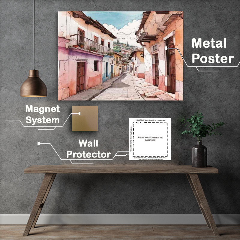Buy Metal Poster : (The Rhythm of the Roads Cityscape Street Tours)