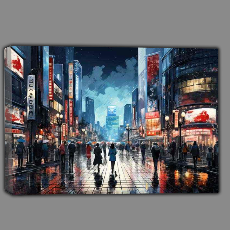 Buy Canvas : (The Street Spectacle Cityscape Highlights)