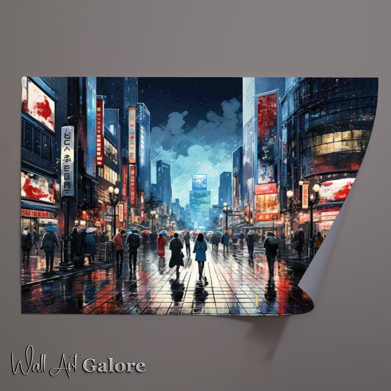 Buy Unframed Poster : (The Street Spectacle Cityscape Highlights)