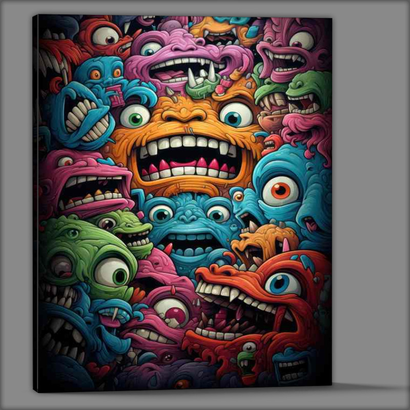Buy Canvas : (Abstract Expressive Faces Explored)