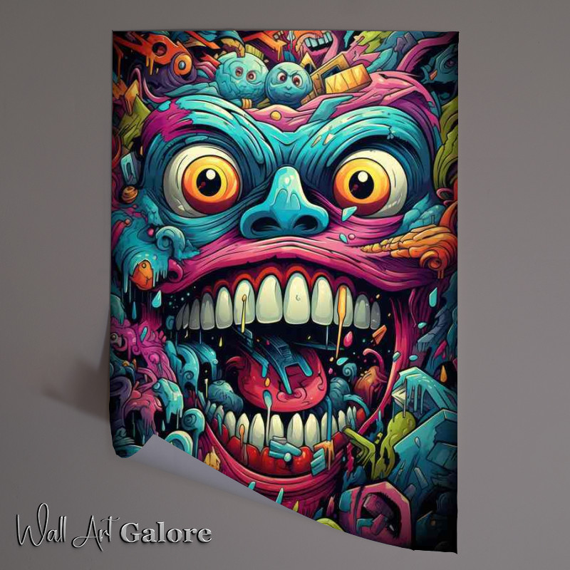 Buy Unframed Poster : (Abstract Faces Artistic Exploration)