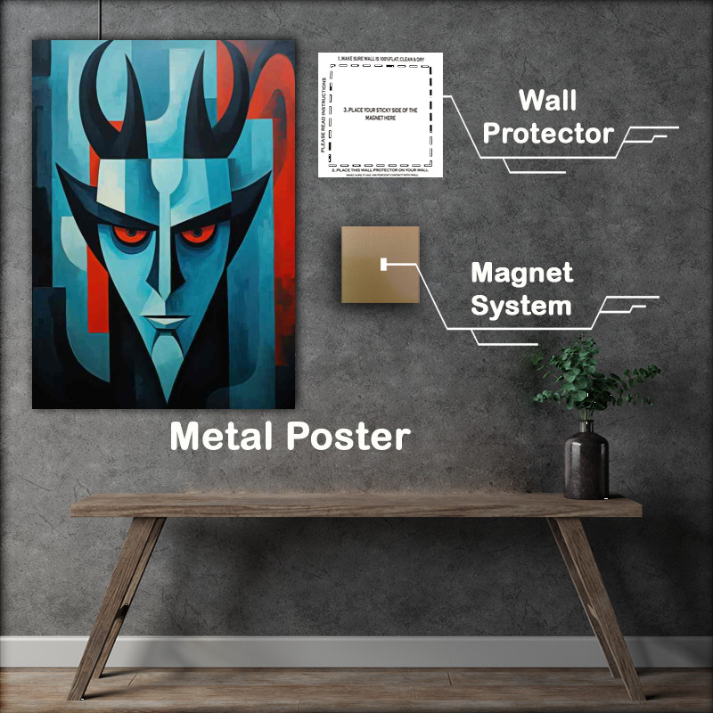 Buy Metal Poster : (Abstract Faces Beyond Reality)