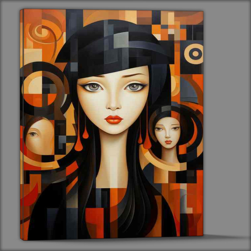 Buy Canvas : (Abstract Faces Diverse Artistry)
