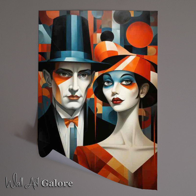Buy Unframed Poster : (Abstract Faces in Color)