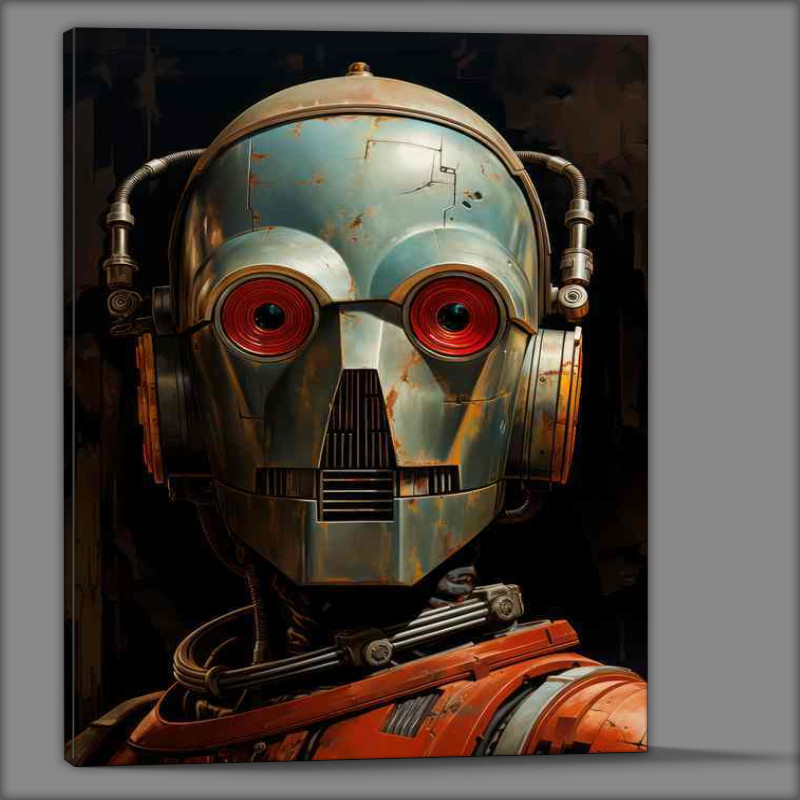 Buy Canvas : (Automated Abstract Robotic Visage)