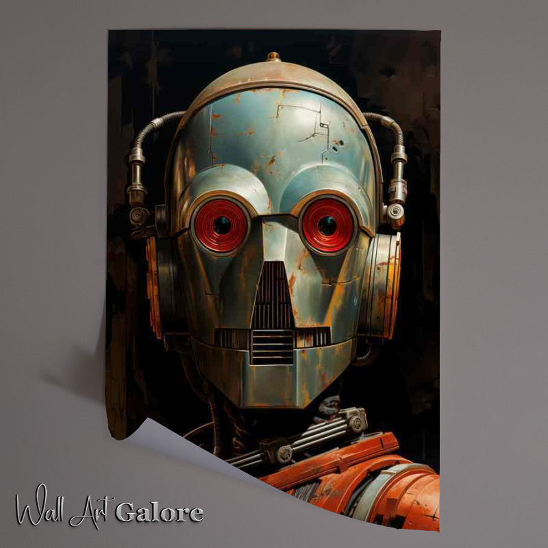 Buy Unframed Poster : (Automated Abstract Robotic Visage)