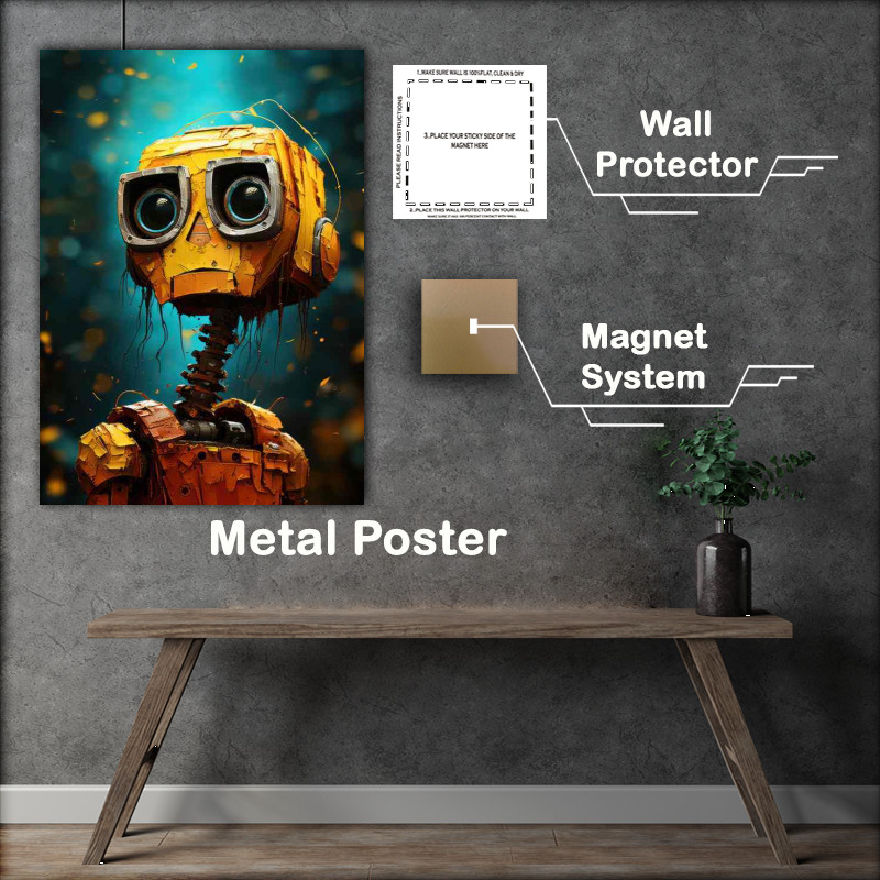 Buy Metal Poster : (Automated Illusions Abstract Faces)