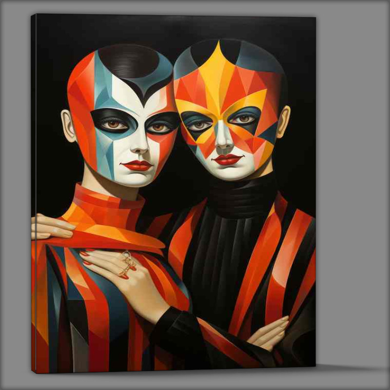 Buy Canvas : (Evolving Egos The Art of Abstract Faces)
