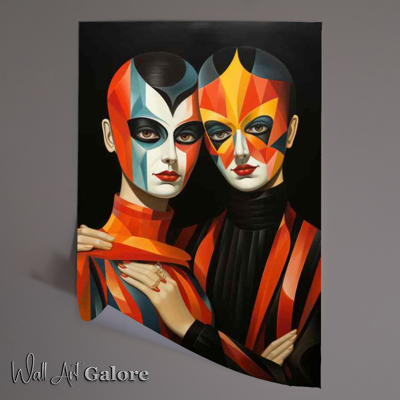 Buy Unframed Poster : (Evolving Egos The Art of Abstract Faces)