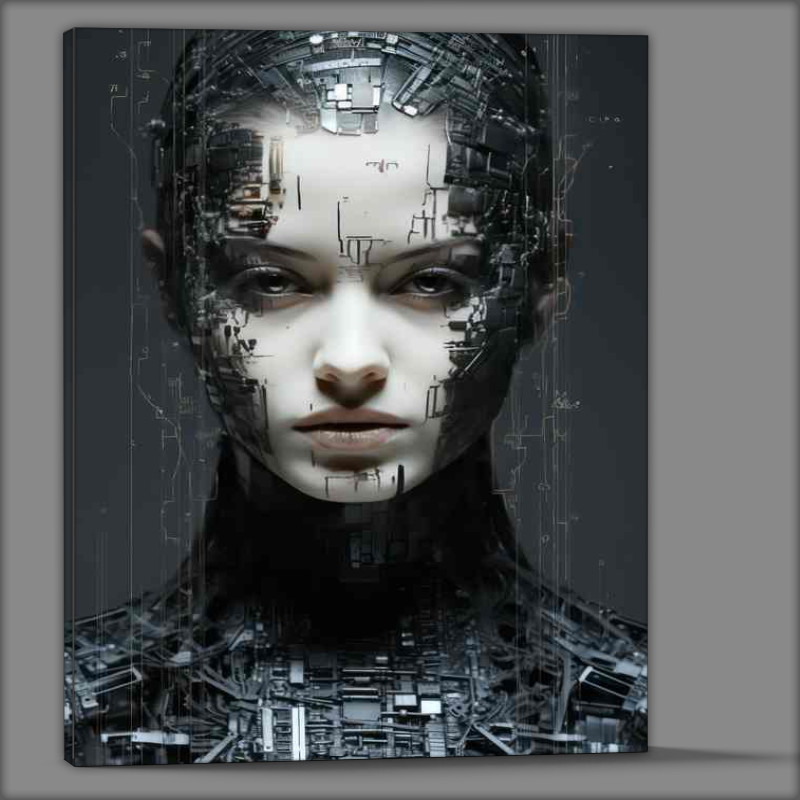 Buy Canvas : (Fragmented Souls Abstract Interpretations of Faces)
