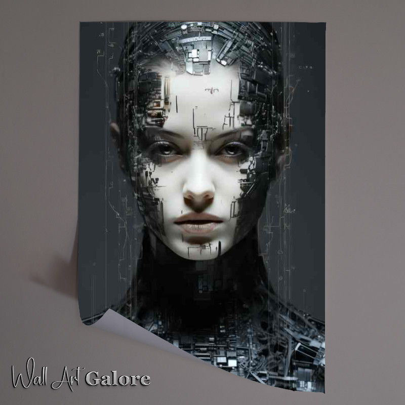 Buy Unframed Poster : (Fragmented Souls Abstract Interpretations of Faces)