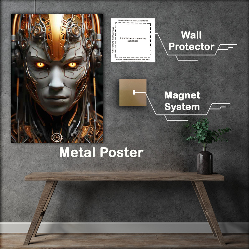 Buy Metal Poster : (Hidden Emotions Abstract Facial Expressions)