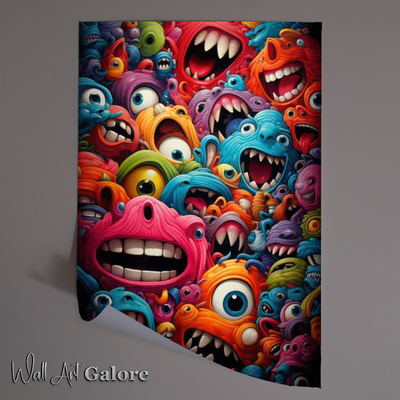 Buy Unframed Poster : (Innovative Abstract Face Creations)