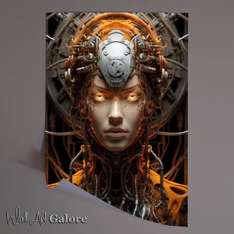 Buy Unframed Poster : (Robotic Reflections Abstract s)