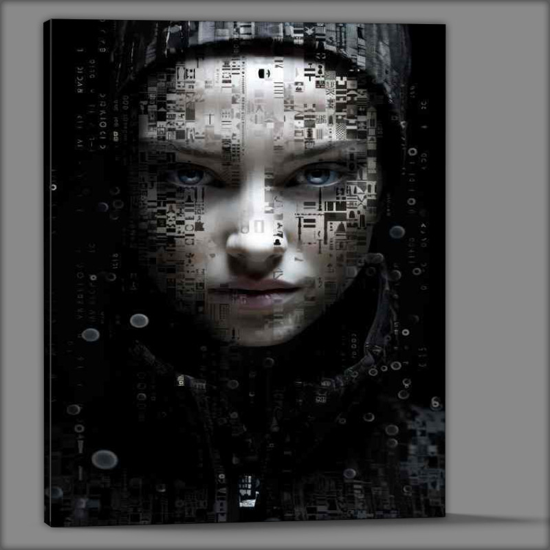 Buy Canvas : (Shapes of the Self Abstract Faces and Identity)