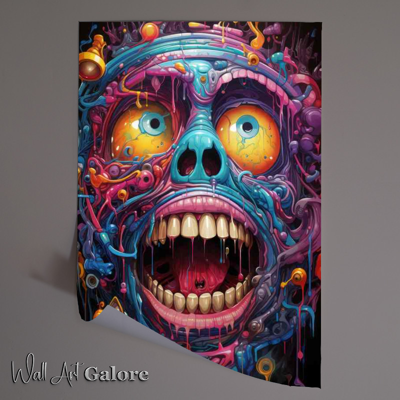 Buy Unframed Poster : (Spectrum of Emotions Abstract Facial Art)