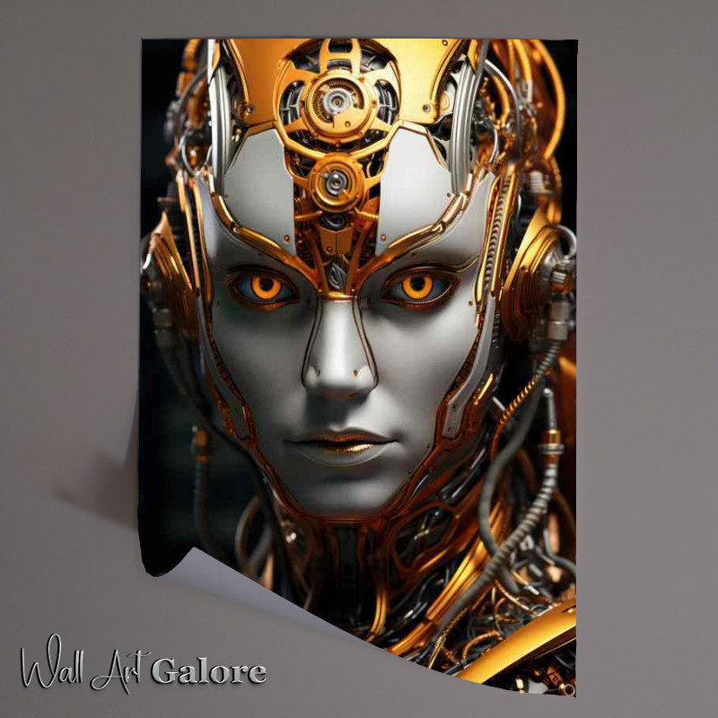 Buy Unframed Poster : (Veil of Reality Abstract Faces in the Shadows)