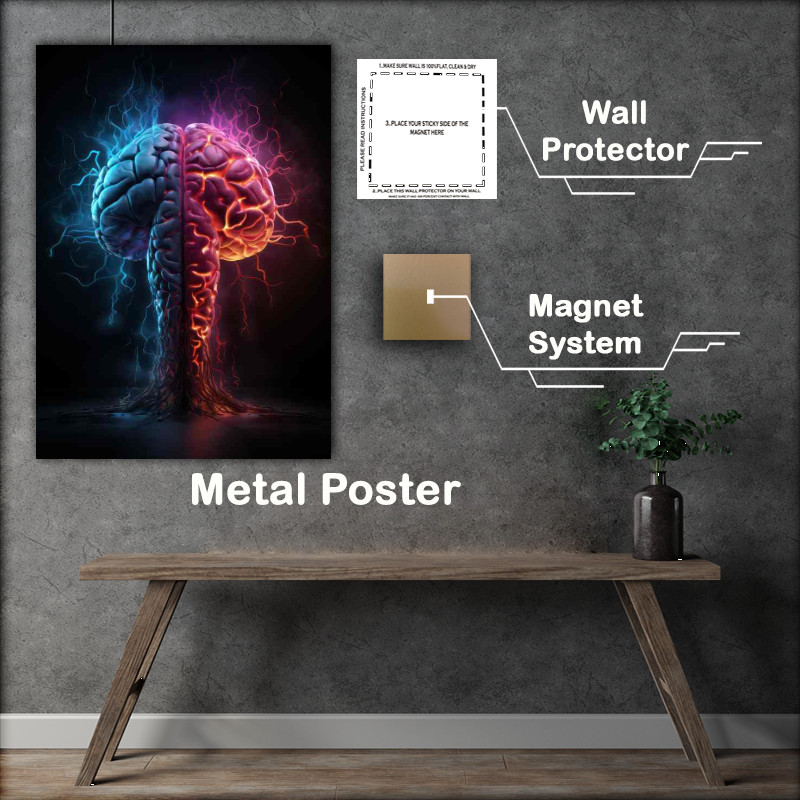 Buy Metal Poster : (Abstract Color Brilliance The Power of Shape and Hue)