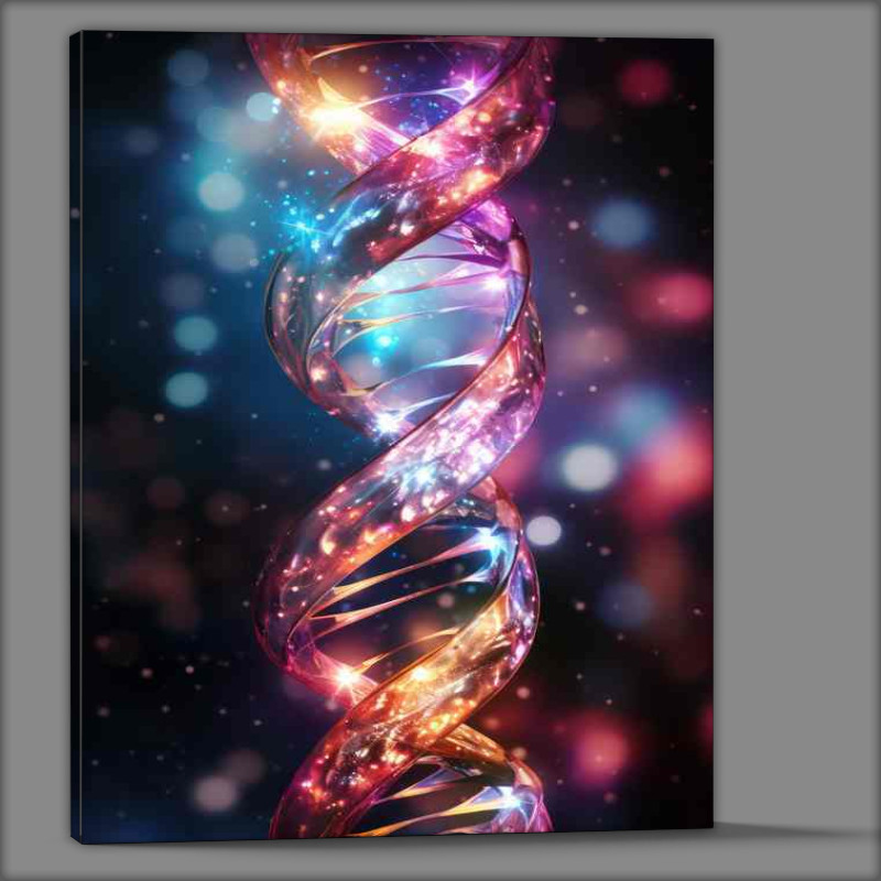 Buy Canvas : (Abstract Color Experiences Shapes that Touch the Heart DNA)