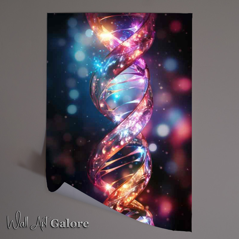 Buy Unframed Poster : (Abstract Color Experiences Shapes that Touch the Heart DNA)