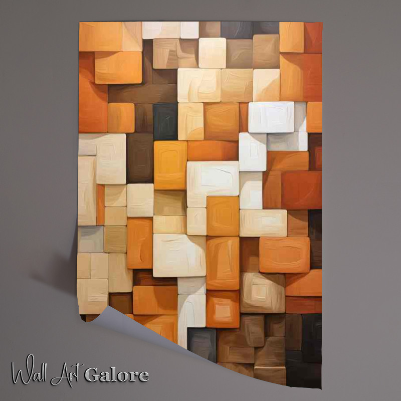 Buy Unframed Poster : (Abstract Color Explorations Shapes that Redefine Reality)