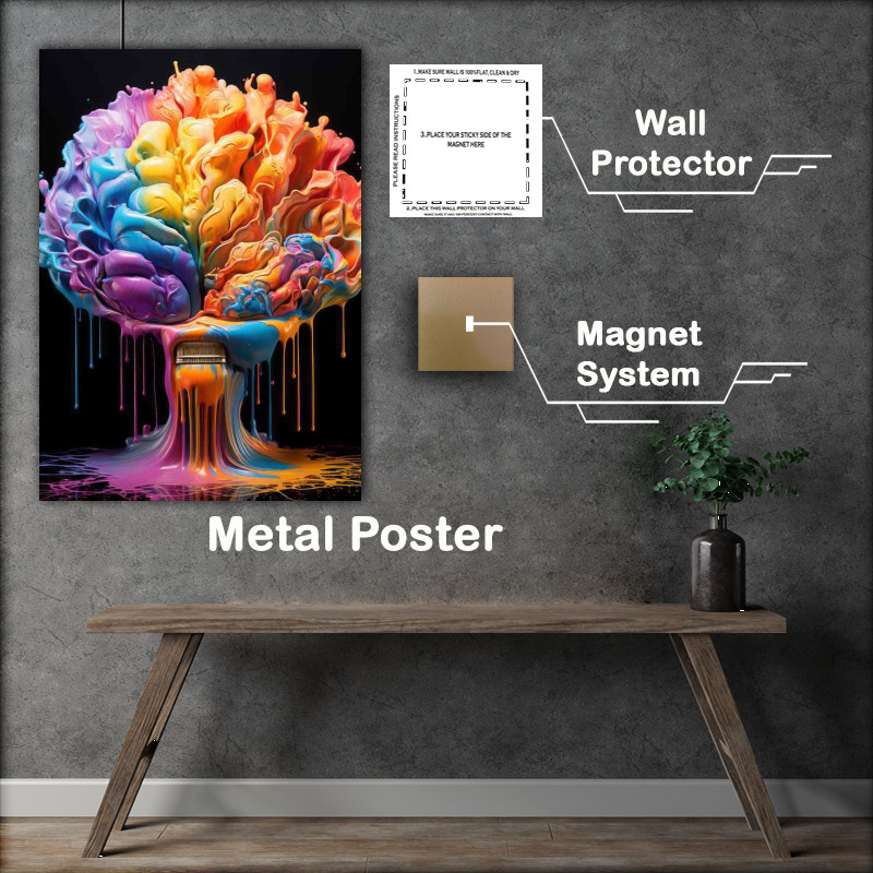 Buy Metal Poster : (Abstract Color Inspirations Just Mind Blowing)