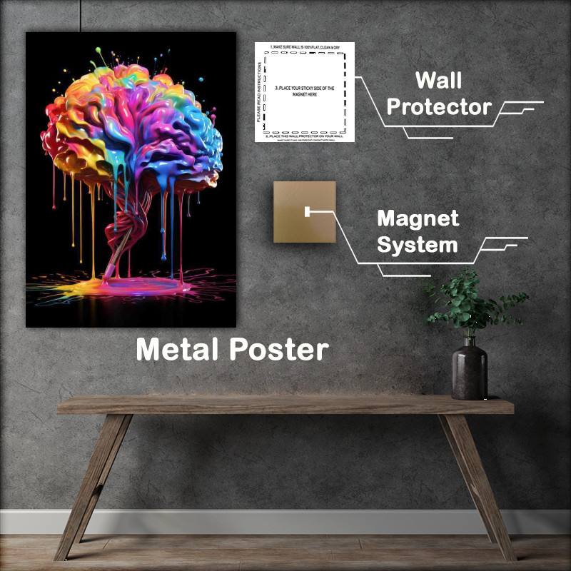 Buy : (Abstract Color Inspirations Metal Poster)