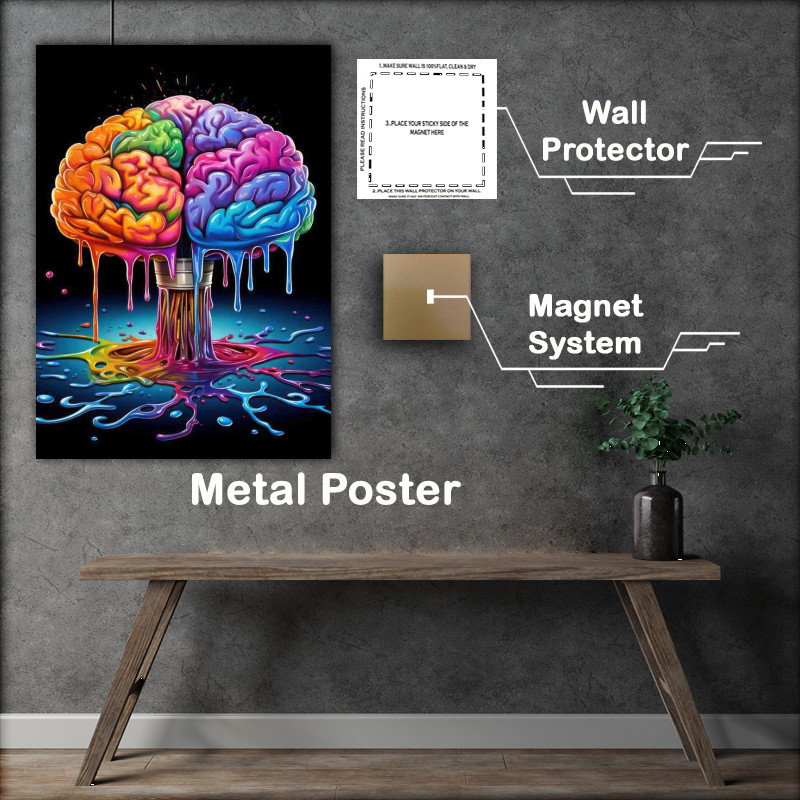 Buy Metal Poster : (Abstract Color Inspirations Shapes that Stir the Soul)