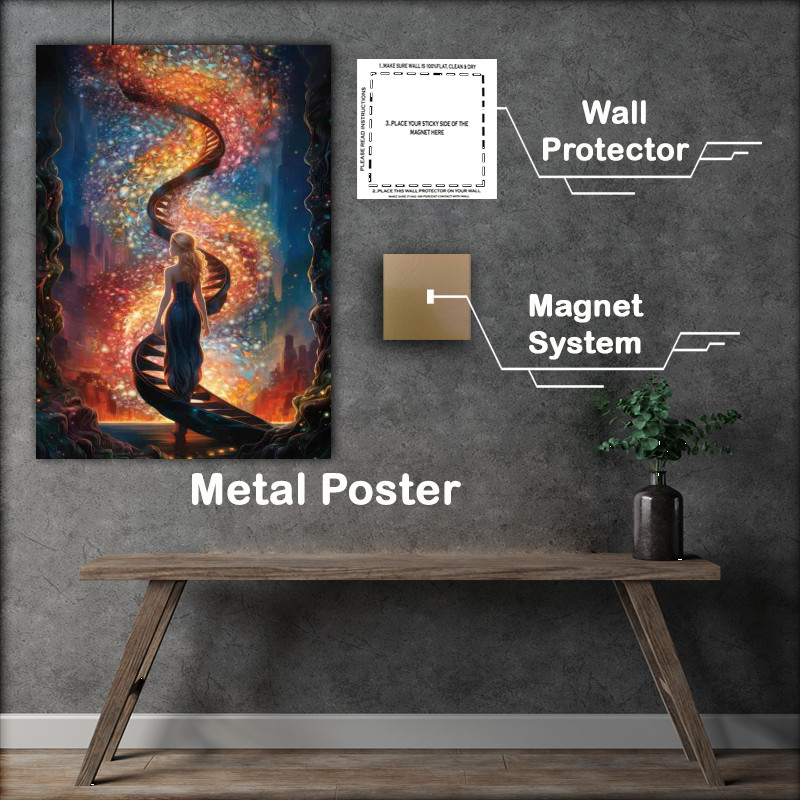 Buy Metal Poster : (Abstract Color Miracles Shapes that Awaken the Senses)