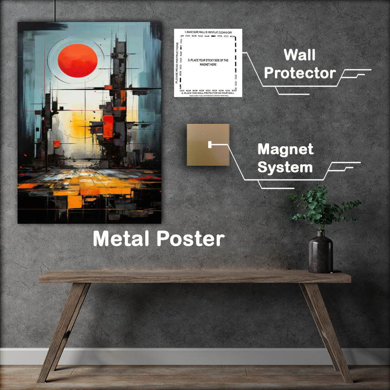 Buy Metal Poster : (Colorful Abstract Dreams Shapes and Hues of Fantasy)