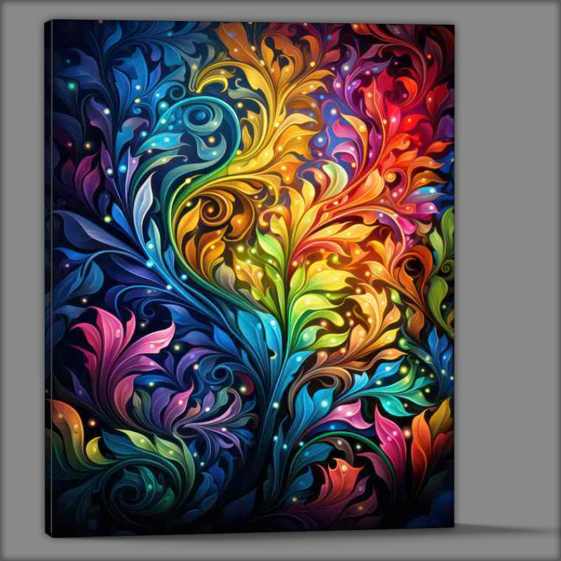 Buy Canvas : (Colorful Abstract Inspirations A Journey through Shapes)