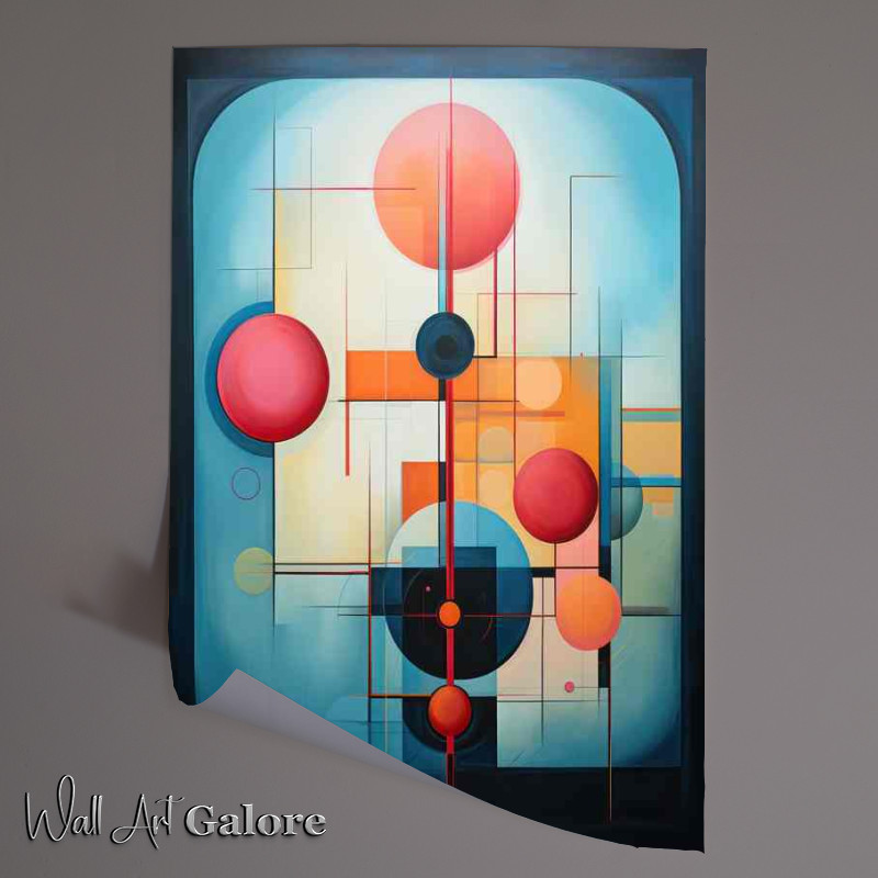Buy Unframed Poster : (Colorful Abstract Realms Exploring Shapes and Dimensions)