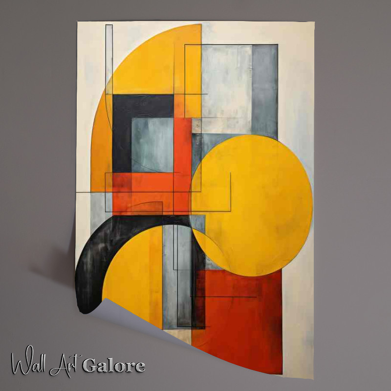 Buy Unframed Poster : (Colorful Abstract Wonders With Circles And Squares)