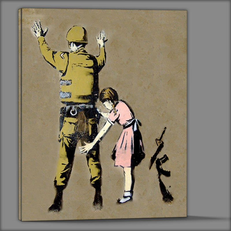 Buy Canvas : (Girl Searching soilder)