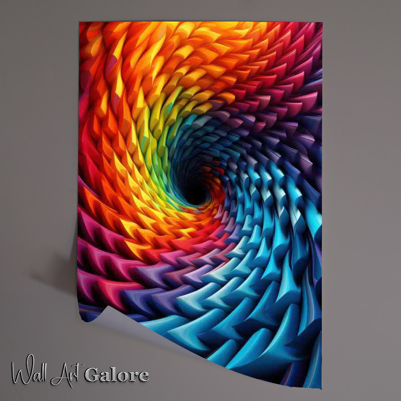 Buy Unframed Poster : (Kaleidoscope Kingdom colours and curves)