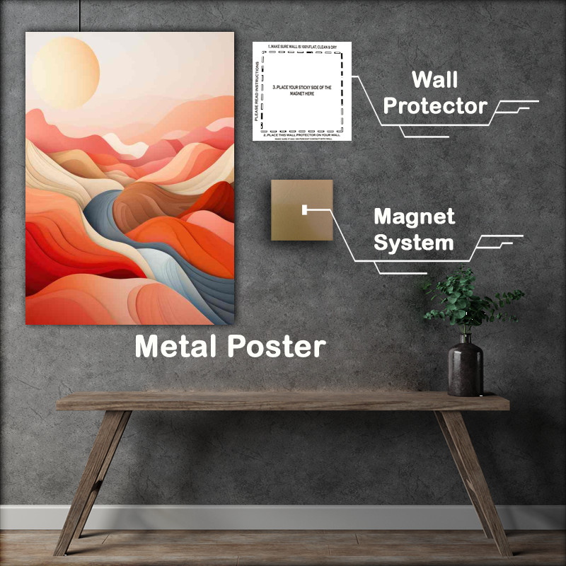 Buy Metal Poster : (Lustrous Landscapes Illuminating the Abstract Realm)