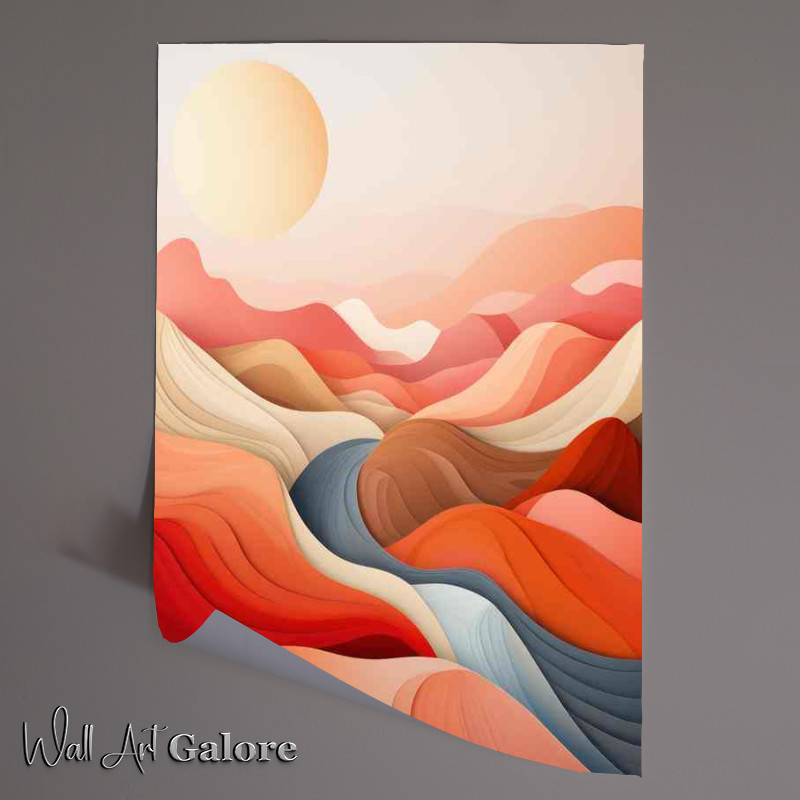Buy Unframed Poster : (Lustrous Landscapes Illuminating the Abstract Realm)