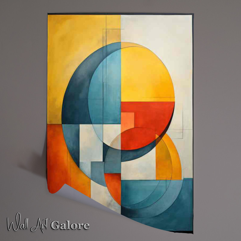 Buy Unframed Poster : (The Colorful Abstract Shapes and Hues that Dazzle)