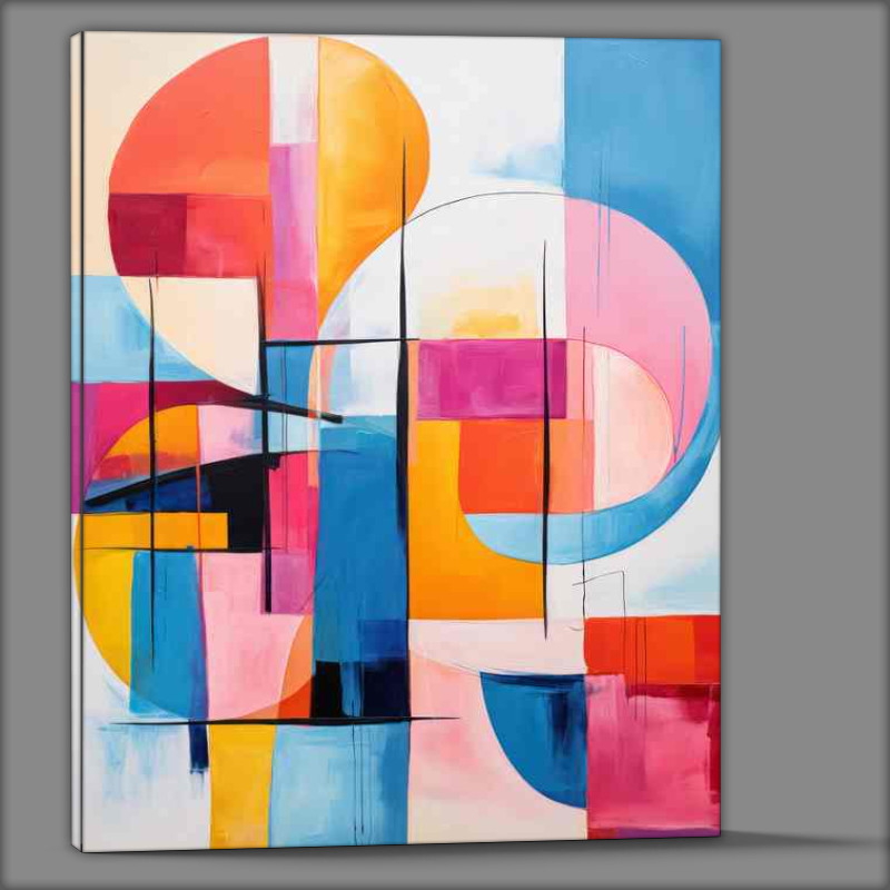 Buy Canvas : (The Symphony of Shapes Puzzle Pieces in Abstract Art)