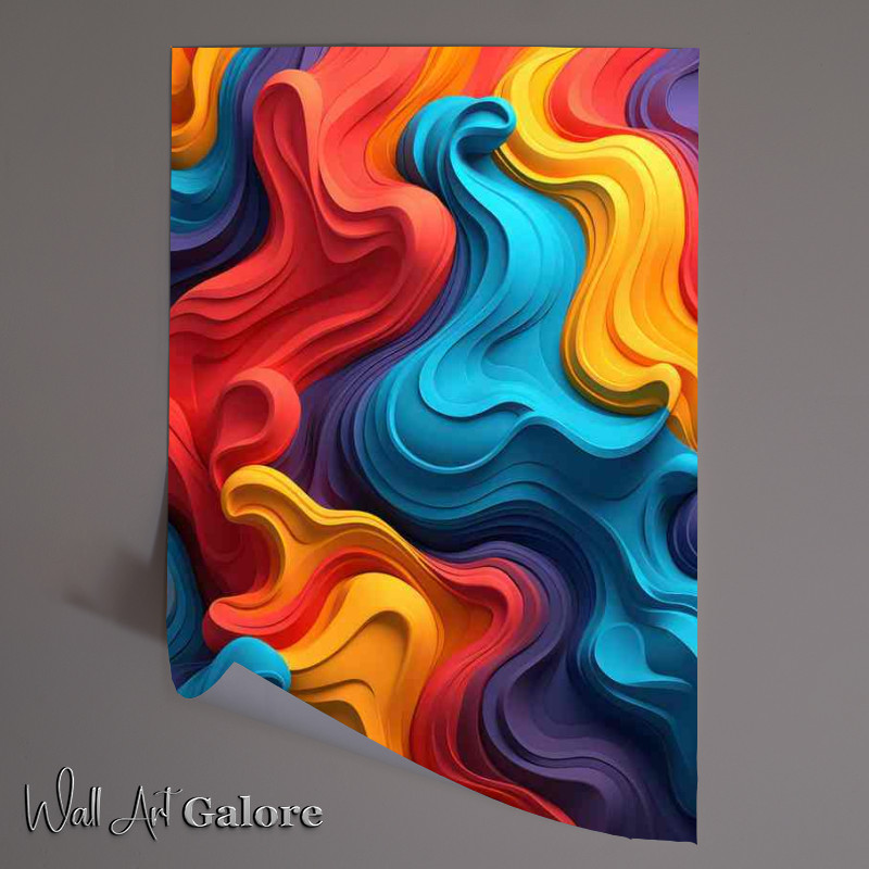 Buy Unframed Poster : (Visionary Abstract Shapes and Colors that Inspire)