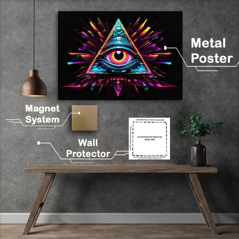 Buy Metal Poster : (Abstract Artistry in Shapes)